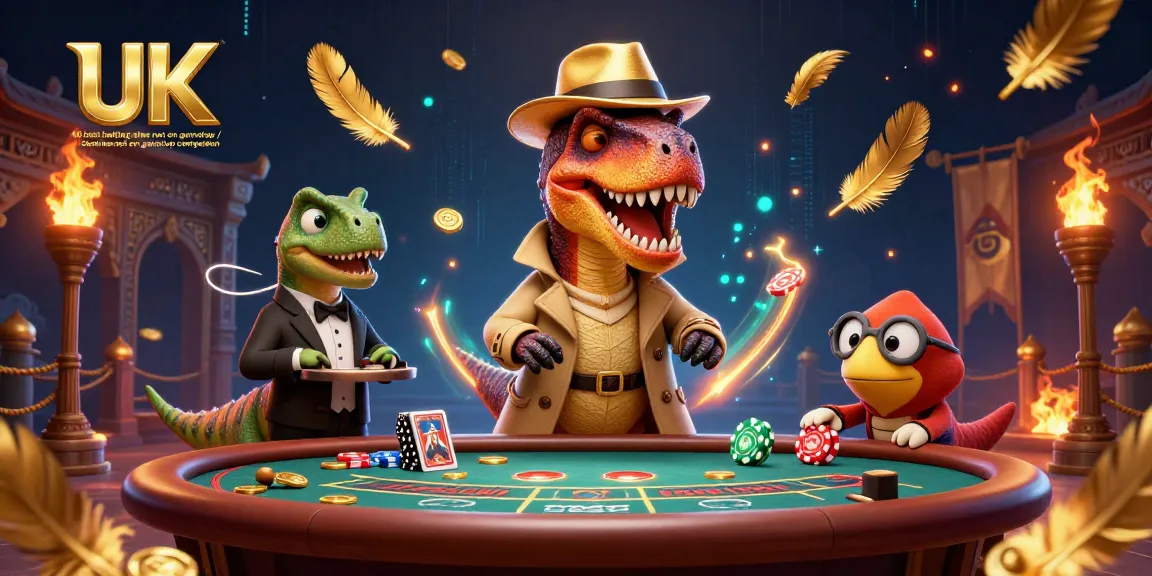 Engage with the UK best betting sites not on gamstop / bookies not on gamstop comparison scene featuring vibrant characters and casino elements.