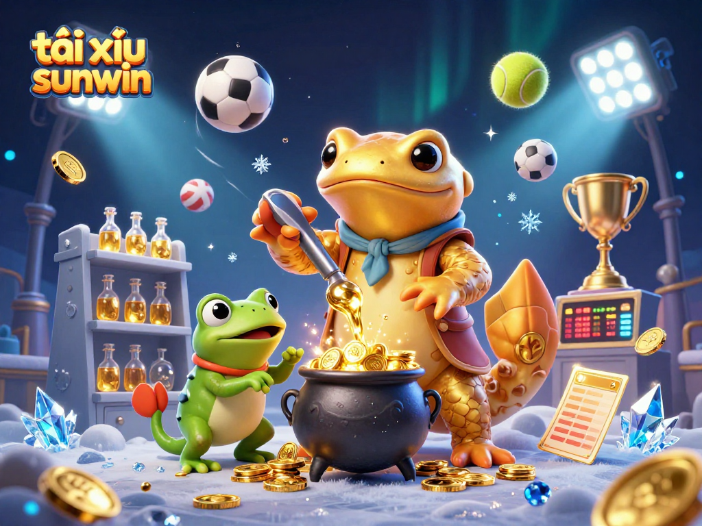 Experience exhilarating gameplay with tài xỉu sunwin, showcased in a dynamic casino scene featuring vibrant characters and action.