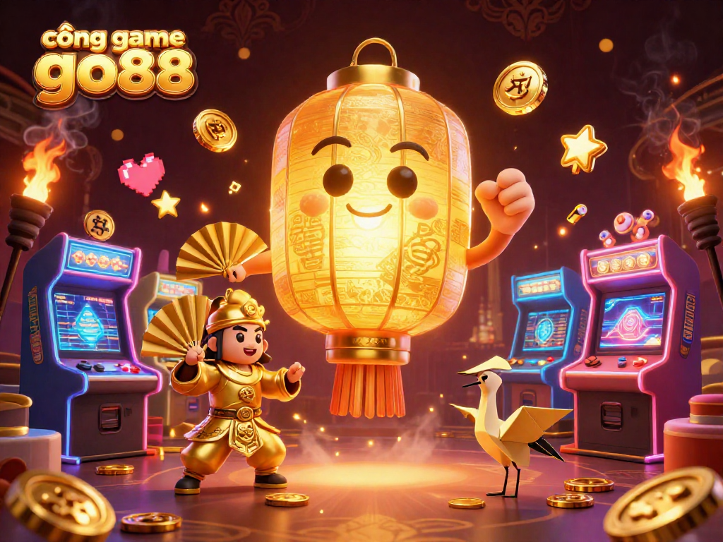 Experience the thrilling action at cổng game go88 with vibrant characters in a dynamic casino scene.