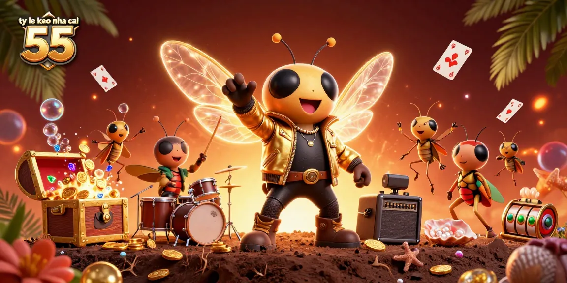 Experience ty le keo nha cai 55 with dynamic gaming action in a vibrant 3D casino scene.
